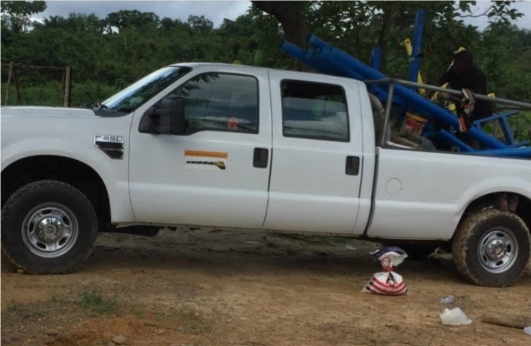 Truck with Village Drill components